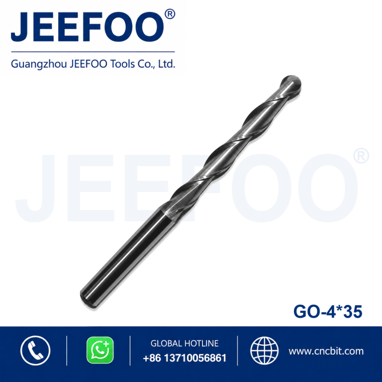 4x35 Double Edge Ball Nose End Mill for Fast Chip Removal