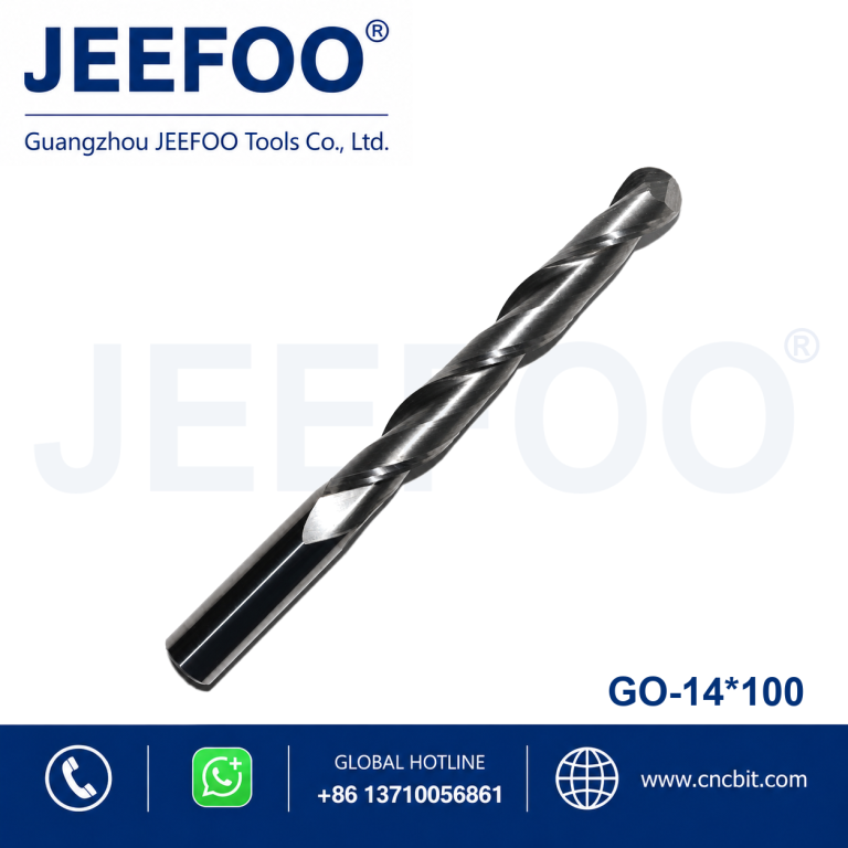 14x100 Solid Carbide Round Nose Router Bit for Detailed Engraving