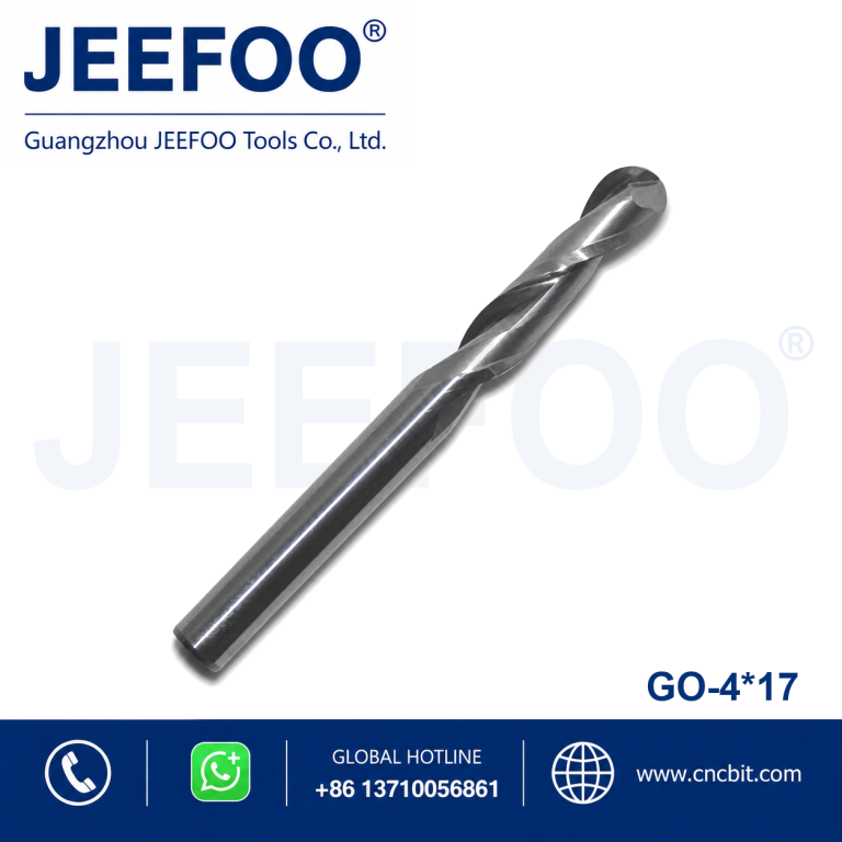 4x17 Double Flute Ball End Mill for Clean 3D Carving