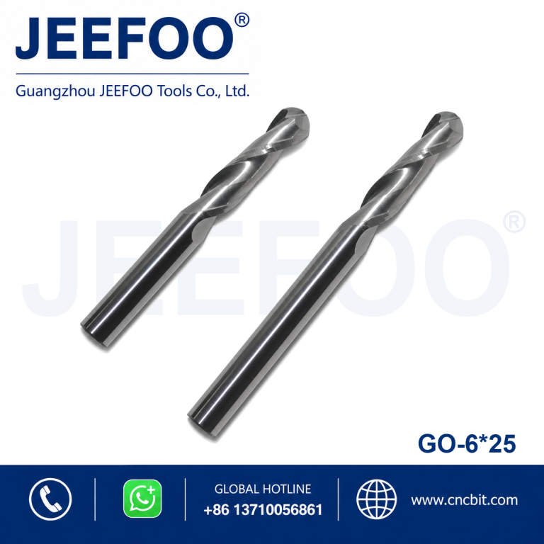 6x25 Solid Carbide Round Nose Router Bit for Detailed Engraving