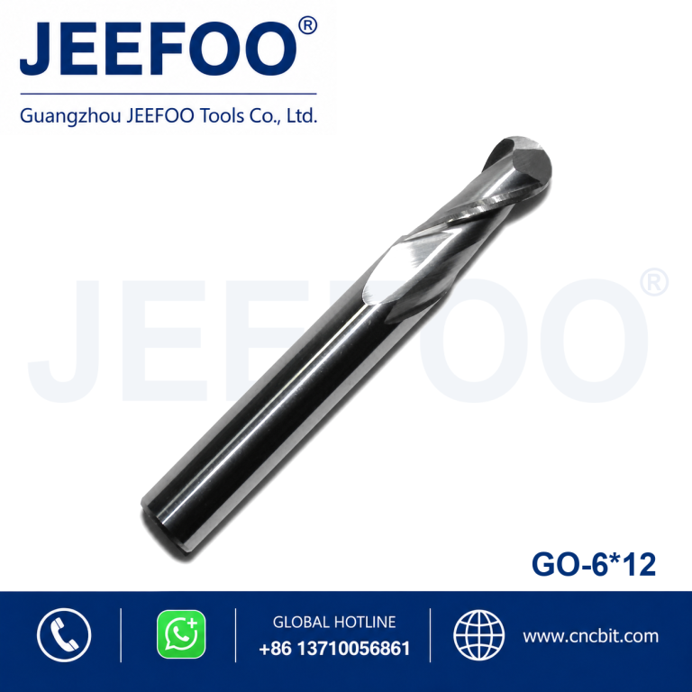 6x12 Double Flute Ball End Mill for Clean 3D Carving