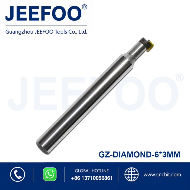 6×3 Diamond PCD Bottom Milling Cutter for Acrylic Mirror Finish