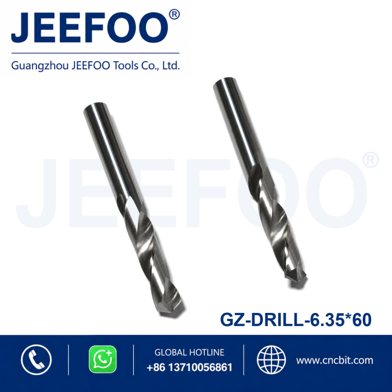 6.35×60 Straight Shank Twist Drill for CNC Router Machines