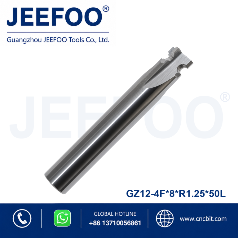 8xR1.25x50 Four Flute Inner R Cutter for Aluminum