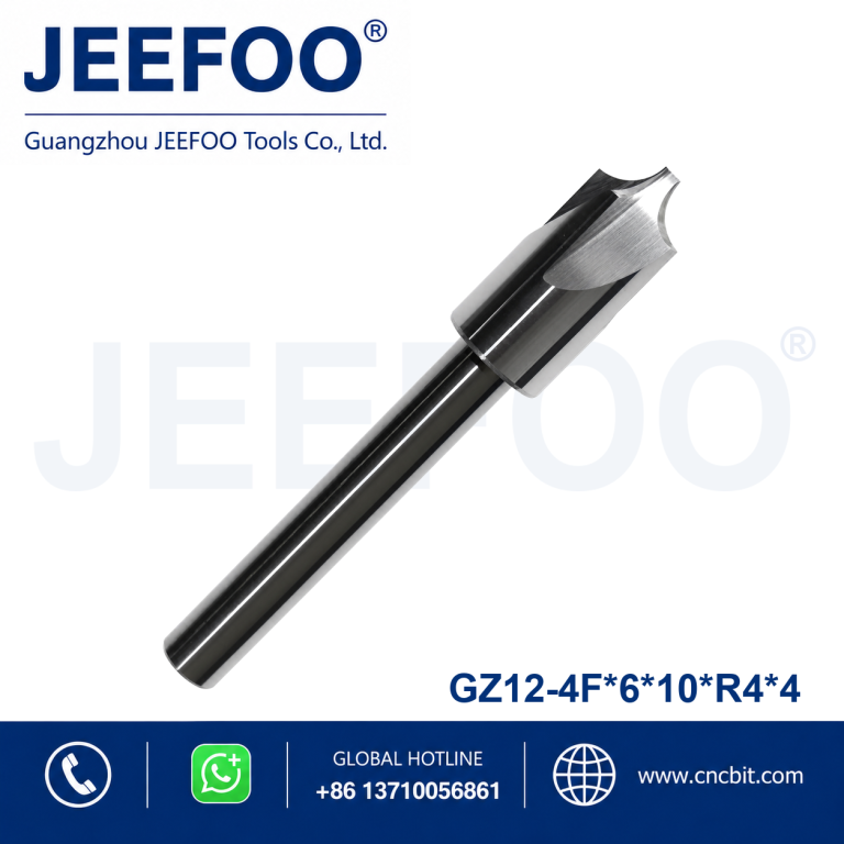 6x10xR4x4 Imported Four Flute Inner Radius Milling Cutter