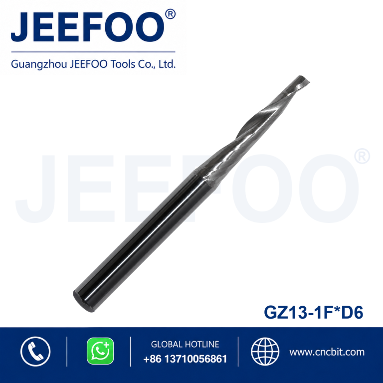 D6 Solid Carbide Single Flute CNC Engraving Bit
