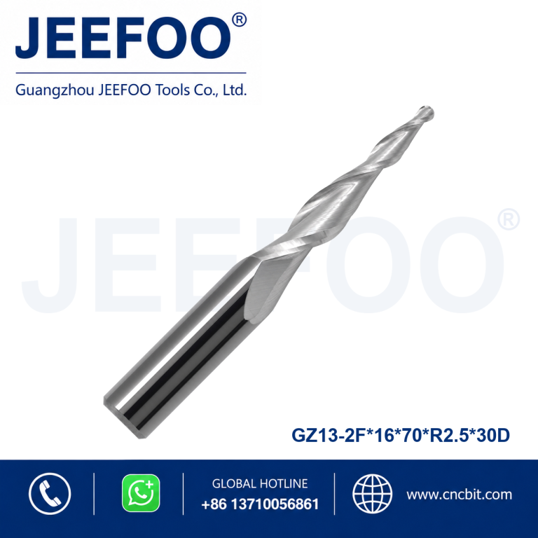 16x70xR2.5x30°x125 Imported Two Flute Taper Ball Nose End Mill