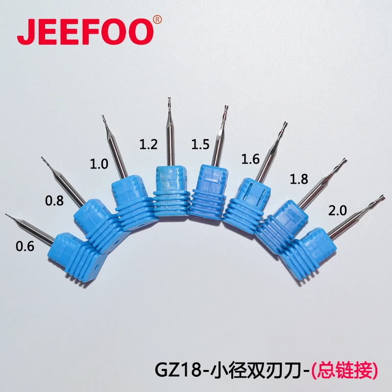 mini double flute end mill