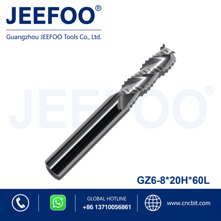 8x20x60L Roughing End Mill for CNC Metal Cutting