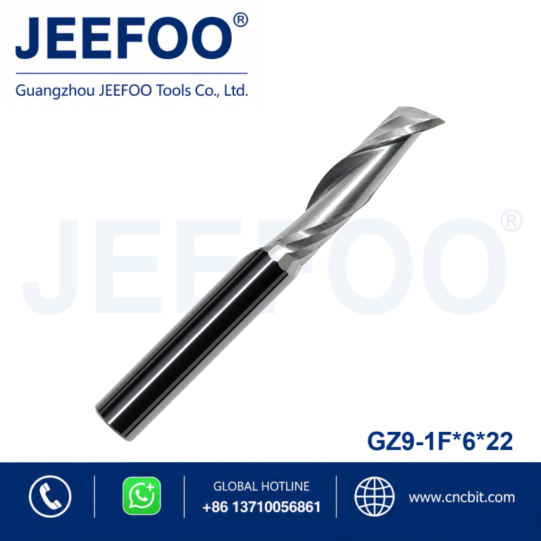 6x22 Solid Carbide Single Flute Spiral Copy Milling Bit