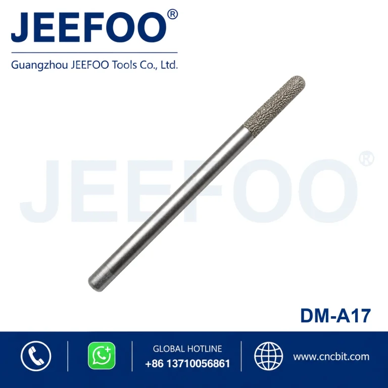 Extended 6mm Brazed Diamond Ball Nose Stone Bit product image