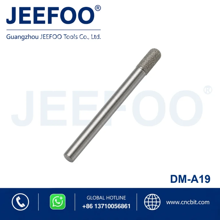 Extended 8mm Brazed Diamond Ball Nose Stone Bit product image