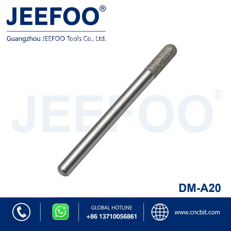 Extended 8mm Brazed Diamond Flat Bottom Stone Bit product image