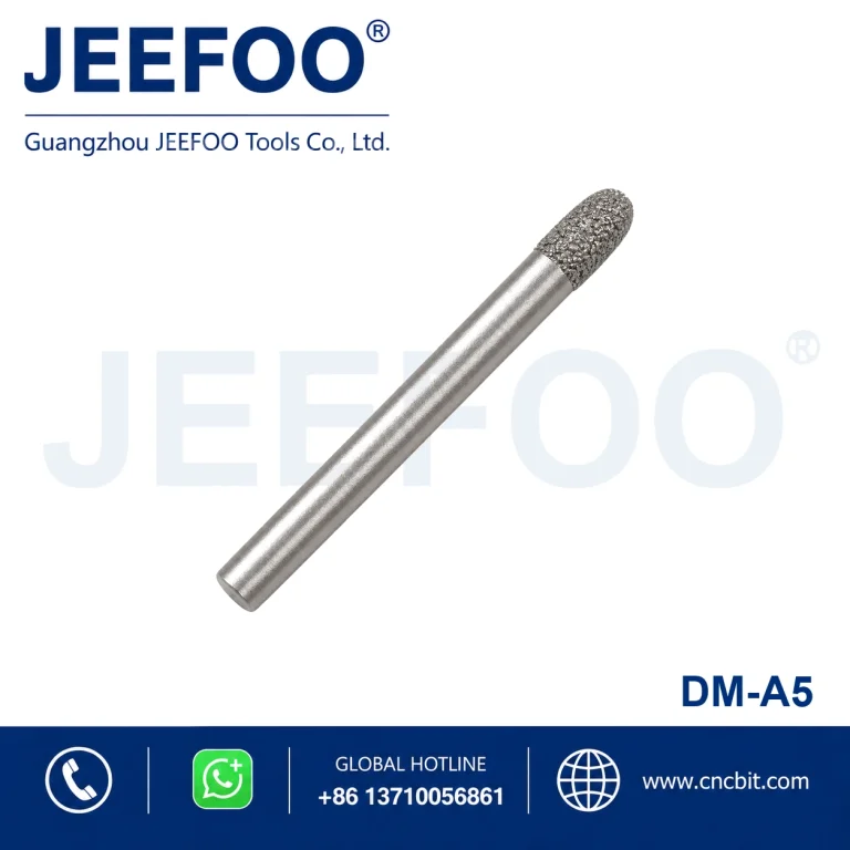 6mm Brazed Diamond Ball Nose Stone Bit product image