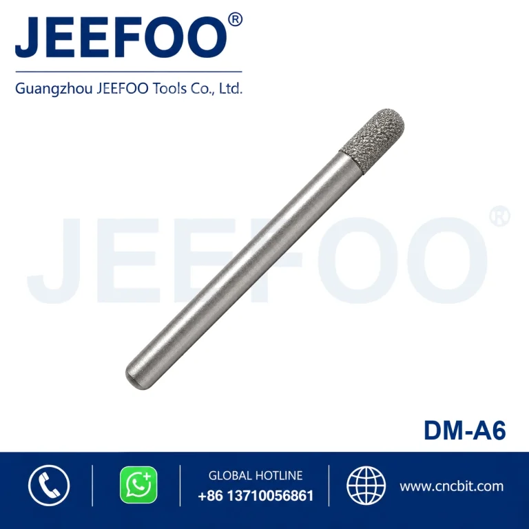 6mm Brazed Diamond Flat Bottom Stone Bit product image