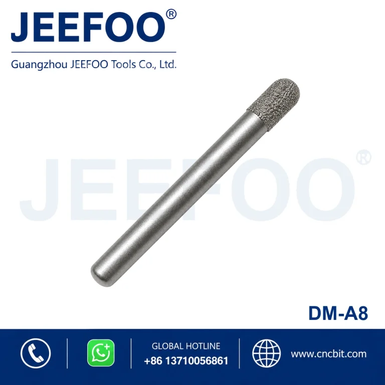 8mm Brazed Diamond Flat Bottom Stone Bit product image